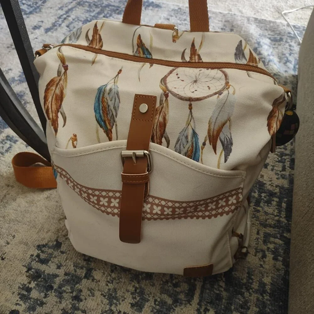 Convertible woman's backpack purse